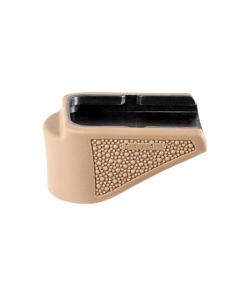 Hogue Overmolded Rubber Grip Extension Base Pad for Glock 26 10/rd Magazines FDE