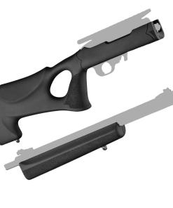 Hogue 10-22 Tactical Thumbhole Stock .920 Barrel Channel Black OverMolded Rubber