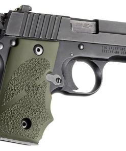 Hogue SIG Sauer P238 Rubber Grip with Finger Grooves OD Green