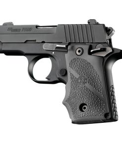 Hogue Overmolded Rubber Grip Handgun Grips for Sig Sauer P238 Slate Grey with Finger Grooves