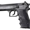 Hogue Magnum Research Baby Eagle .40/9mm Jericho & Uzi Eagle Rubber Grips with Finger Grooves