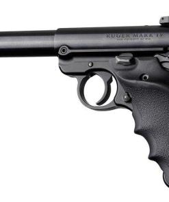Hogue Ruger MKIV Rubber Grip with Finger Grooves and Right Hand Thumb Rest Black