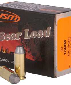 HSM Bear Load Hard Cast Handgun Ammunition 10mm Auto 200gr RNFP 1041 fps 20/ct