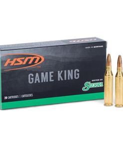 HSM GameKing Rifle Ammunition .250 Savage 100gr SP 2900 fps 20/ct