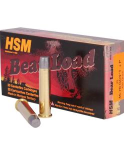 HSM Bear Load Hard Cast Handgun Ammunition 45-70 Govt 430gr RNFP Gas Check 1801 fps 20/ct