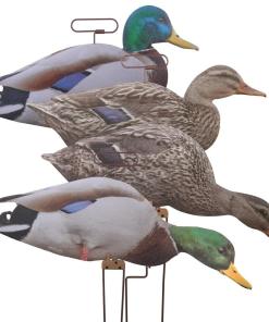 Higdon Outdoors Flats Mallard Duck Motion Silhouettes 12/ct