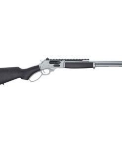 Henry All-Weather Lever Action Side Gate Rifle .45-70 4rd Magazine 18.43" Barrel Black Stained Hardwood and Silver with Picatinny Rail