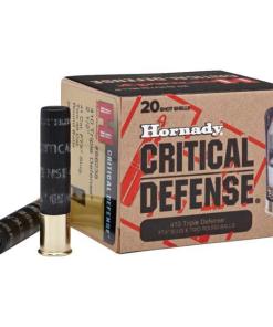 Hornady 410 Critical Defense Shotgun Ammunition - .410 ga -  2 1/2" -  1 slug 2 balls Slug - #000 - 750 fps - 20/box