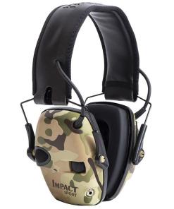 Impact Sport Electronic Earmuff NRR 22db Multi-Cam