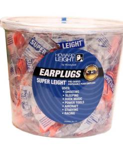Howard Leight Super Leight Ear Plugs Pre-Shaped Foam Coral Ear Plugs 33dB 100/pr Uncorded Tub