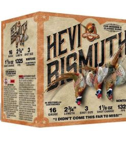 HEVI-Shot HEVI-Bismuth Upland Shotshells 16ga 2-3/4" 1-1/4oz 1325 fps #3 25/ct