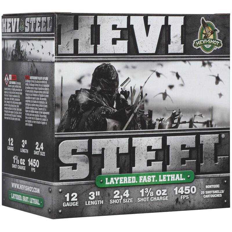 HEVI-Shot HEVI-Steel Shotshells 12ga 3" 1-3/8oz 1450 fps #2 25/ct