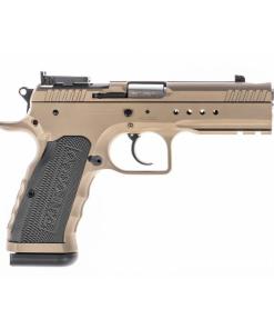 Tanfoglio Hexagon Tactical Handgun 9mm Luger 17rd Magazine(2) 4.45" Compensated Barrel DA/SA OR Tan