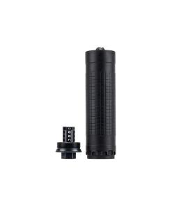 IWI Silencer 6 Direct Thread Suppressor 6mm  Nickel Alloy/Stainless Steel 1/2"-28 HUB-T Mount Black