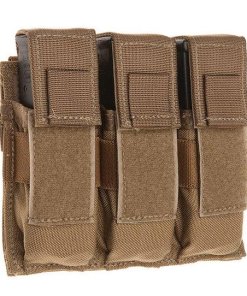 TacShield Triple Universal Pistol Magazine Pouch Coyote