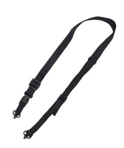 TacShield Warrior 2n1 Sling Padded Web Quick Adjuster QD Push Button Swivel Black