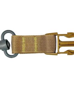 TacShield Side Release Buckle Attachment for QD Push Button Coyote Brown
