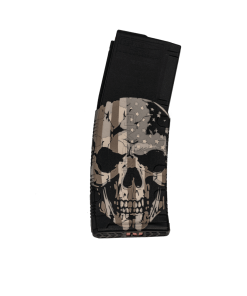 Black Rain Ordnance Skull with Flag AR Magazine 5.56x45 30/rd