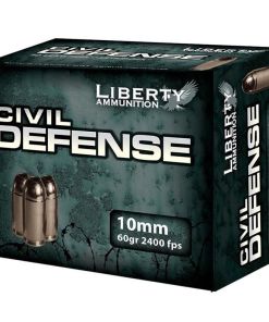 Liberty Civil Defense Handgun Ammunition 10mm Auto 60 gr SCHP 2400 fps 20/ct
