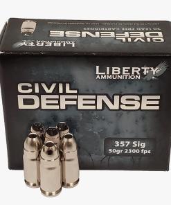 Civil Defense .357 SIG 50GR Copper Mono Frag HP Lead Free 20RD