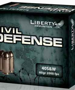 Liberty Civil Defense Handgun Ammunition .40 S&W 60 gr SCHP 2000 fps 20/ct