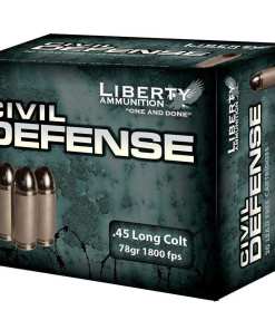 Liberty Civil Defense Handgun Ammunition .45 Colt 78 gr SCHP 1800 fps 20/ct