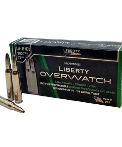 Liberty Overwatch Rifle Ammunition 5.56mm 77gr OTM 2800 fps 20/ct