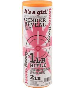 Exploding Rifle Target - Gender Reveal Kit - Girl