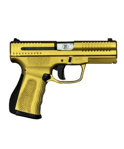 FMK G3 Trump Signature Handgun 9mm Luger 14rd Magazines(2) 3.87" Barrel Optic Ready Gold and silver Cerakote