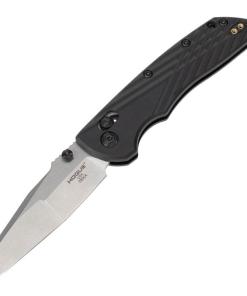 Hogue Deka Manual Folder Knife 3 1/4" Wharncliffe Blade Black and Silver