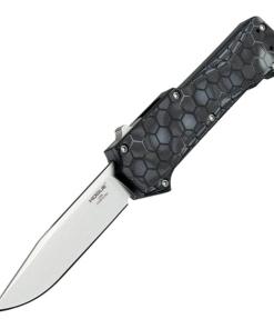 Hogue Compound OTF Automatic Knife 3-1/2" Clip Point Blade G-Mascus Black