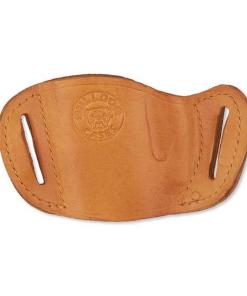 Bulldog Molded Leather Belt Slide Holster for Most Large Frame Autos Tan RH