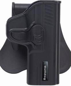Bulldog Rapid Release Polymer Holster with Paddle Fits Ruger LC9 Black RH