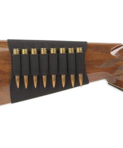 Bulldog Cases Butt Stock Rifle Shell Holder Holds 8 Cartridges Black