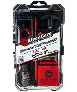 KleenBore Universal SAF-T-CLAD Cleaning Kit .22 Cal. - 12 ga Handgun Rifle Shotgun