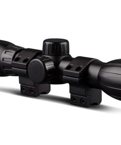 Konus KONUSFIRE 4x32mm Rifle Scope w/.22 Dovetail Mounting Rings 30/30 Reticle Black Matte