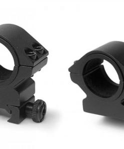 Konus 2-Piece Steel Riflescope Rings With Quick Release Lever 1" Low - Matte Black