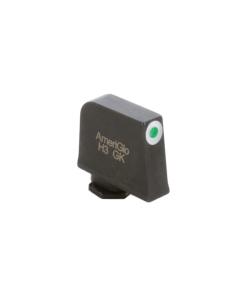 Ameriglo Tritium Front Handgun Sight for Glock Green with White Front