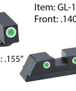 Ameriglo Classic Tritium Night Sight Set  3-Dot for Glock 20 21 29 30 31 32 36 40 41