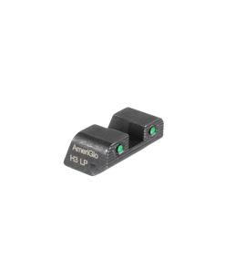 Ameriglo 2-Dot Tritium Rear Handgun Sight for Sig Sauer/Springfield XD/Hellcat (Non OSP) Green with Black Notch #10