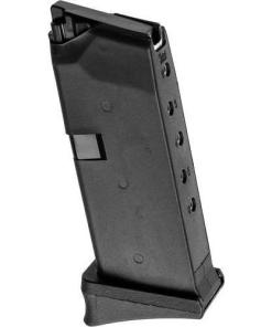 KCI USA Glock 43 Handgun Magazine 9mm Luger 6/rd Black with Grip Extender