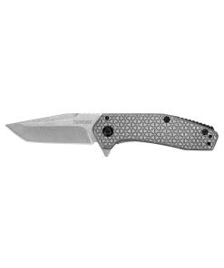 Kershaw Cathode Folding Knife 2-1/4" American Tanto Blade Silver