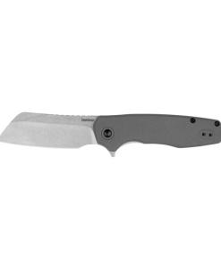 Kershaw Wharf Folding Knife 2-4/5" Cleaver Blade Grey
