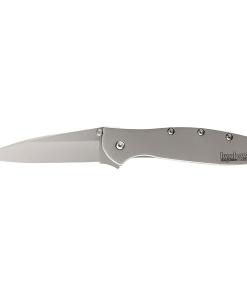 Kershaw Ken Onion Leek Folding Knife 3" Drop Point Blade Silver