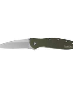 Kershaw Leek Folding Knife 3" Drop Point Blade Olive