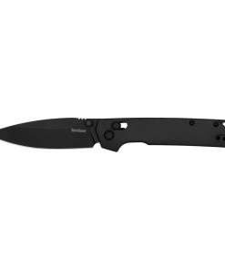 Kershaw Iridium Folding Knife 3-2/5" Spear Point Blade Black