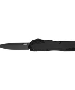 Kershaw Livewire OTF Automatic Knife 3-3/10" Spear Point Blade Black with Black Blade