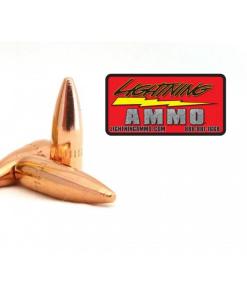 Lightning Ammo Rifle Bullets .22 Cal .224" 55 gr FMJ-BT w/c  500/ct Box