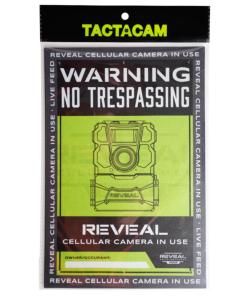 Tactacam No Trespassing Sign 3/ct