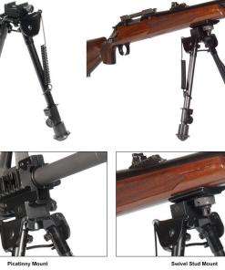 Leapers Tactical Op Bipod Tactical/Sniper Profile Adjustable Height - 8-12.5"
